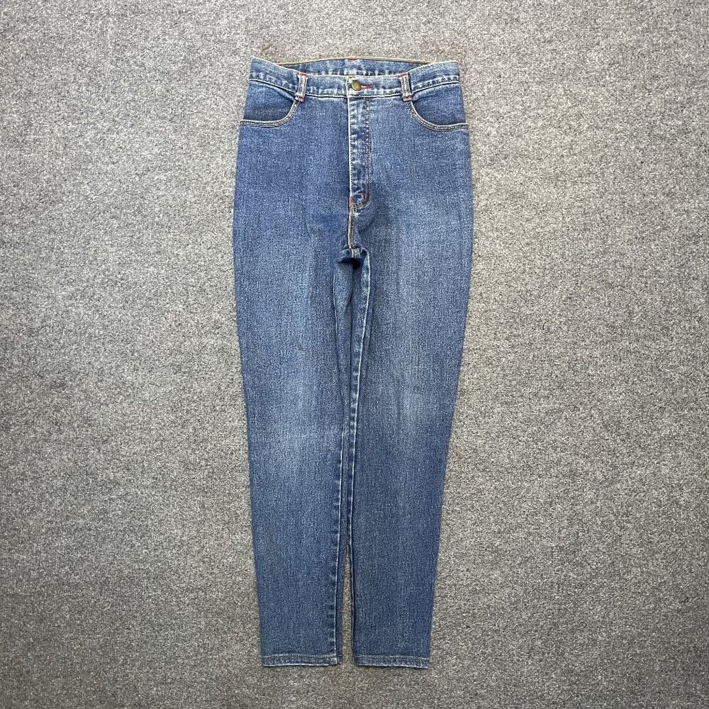 Vintage Free World International High-Waisted Straight Leg Denim Jeans Size 28